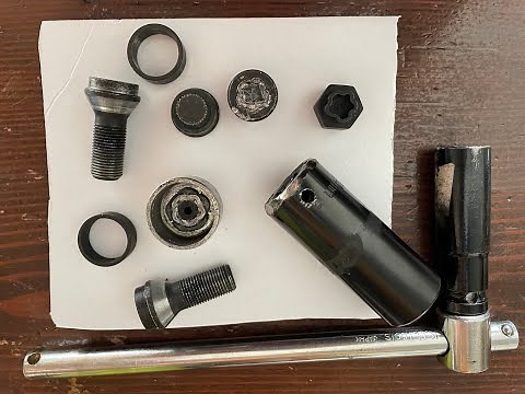 How to Remove BMW Spinning Security Lock Nuts Wheel key lug bolts studs