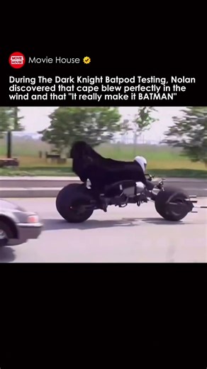 Batman’s Batpod in The Dark Knight blew cape perfectly