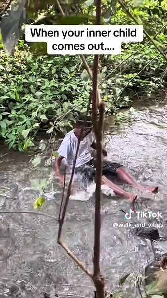 Join our walks and get to be a child again 😂😂😂😂😂😂#n_bambi #waterfall#walking #nature