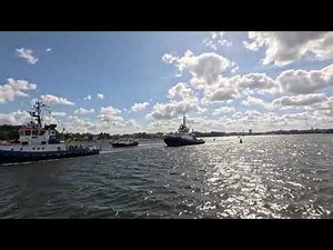 Hanse Sail Rostock Hafenrundfahrt Warnemünde New Strom-Rostock Stadthafen and Back