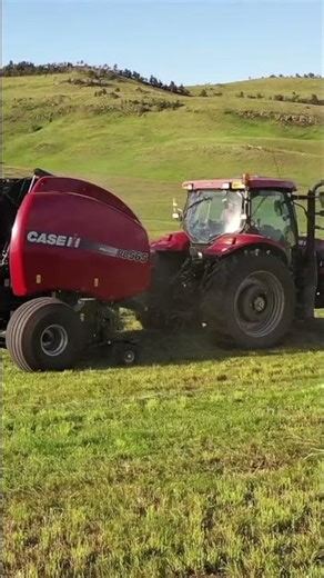 Epic Hay Baling Action: Tractor at Work in the Valley! #shorts