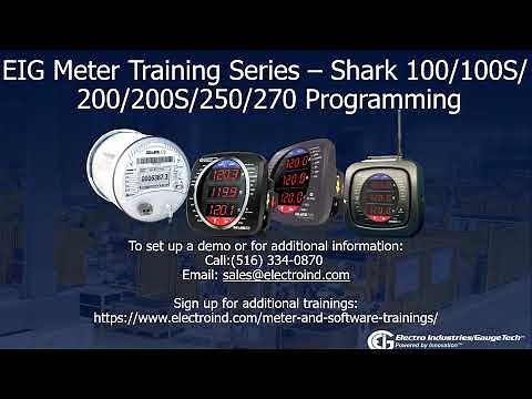 Shark 100/100S/200/200S/250/270 Multifunction Switchboard Power Meters - Programming