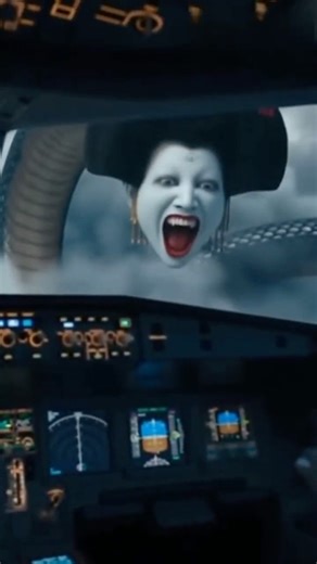 Clouds Open Up… A Giant Snake with a Geisha Face Wraps Around the Plane 😱✈️🐍