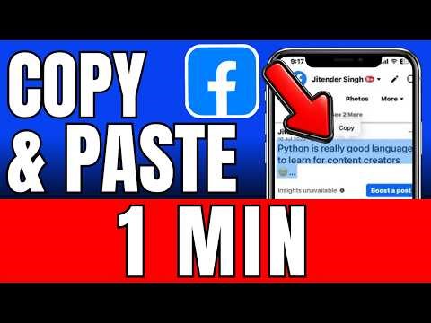 How To Copy And Paste On Facebook 2026 (Fast And Easy)