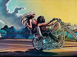 The Freedom of riding a Harley on Reels