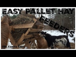 2 EASY DIY PALLET HAY FEEDERS