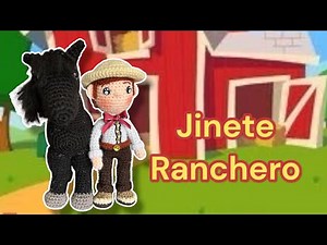 Cómo tejer un Jinete ranchero amigurumi paso a paso tutorial crochet (subtítulos)