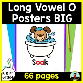 Long O Vowel Teams Posters - Long O Vowel Sounds Phonic Slides