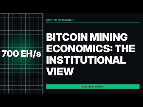Bitcoin Mining Economics: The Institutional View