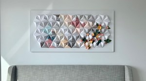 Paper Glows Up With This Origami Wall Piece