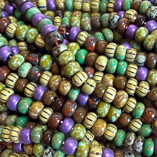 Rosario Beach Seed Bead Mix: Aged Picasso Czech Glass, 4.5-5.5mm - Etsy