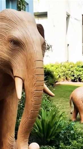 Walking with Giants 🐘✨ | #GardenDecor