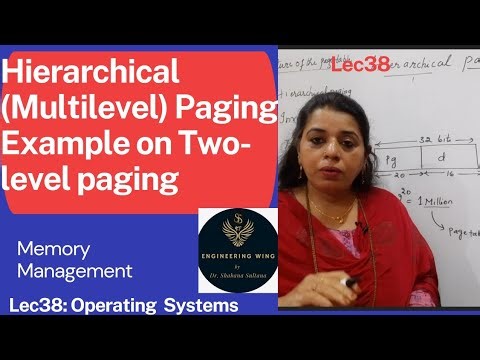 Lec38: Hierarchical (Multilevel) Paging- Two level Paging Example