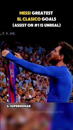 Messi Greatest El Clasico Goals 🐐