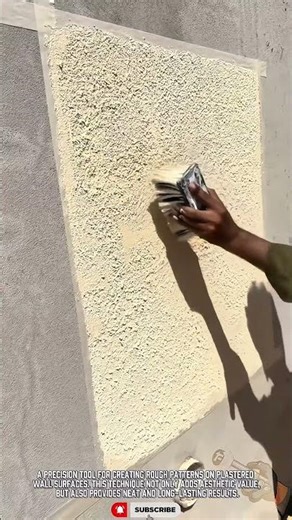 Precision Texture Brush for Wall Surfaces for Builders #tool #decorative #satisfying