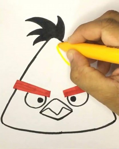 How to draw chuck | Angry birds