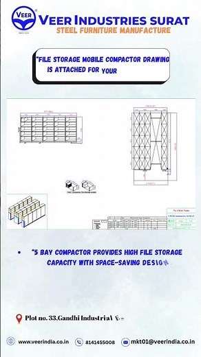 File Storage Mobile Compactor System | Office & Record Room Storage #manufacturing
