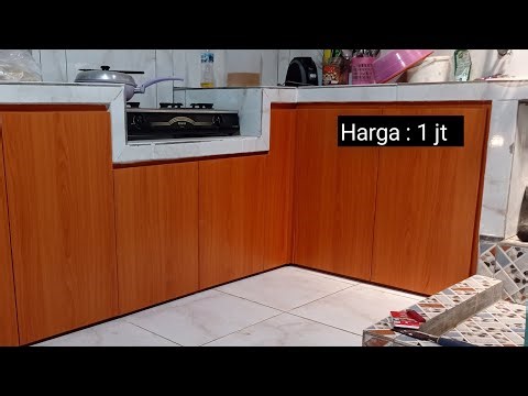 Membuat Kitchen Set Bawah Hemat Biaya dan Praktis .Desain minimalis