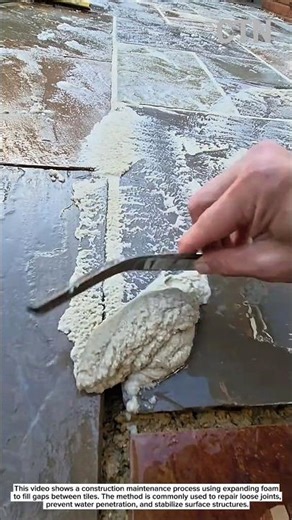 Tile Joint Repair Using Expanding Foam – Construction Maintenance Technique