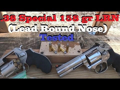 .38 Special 158 gr LRN (Lead Round Nose) Tested