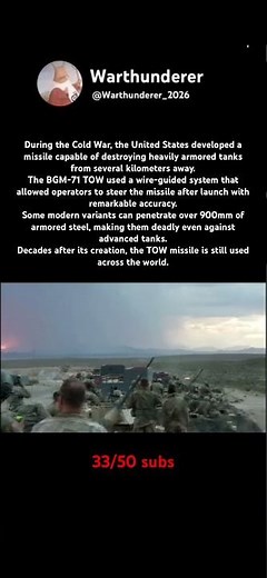 The TOW missile #history #military #militaryhistory