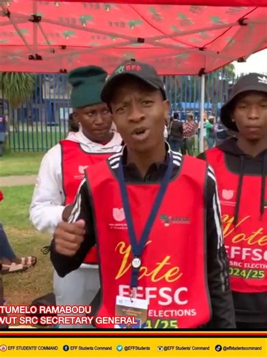 The SRC Secretary General of Vaal... - EFF Youth Command
