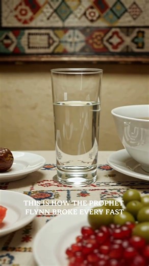 The Prophet broke his fast with these