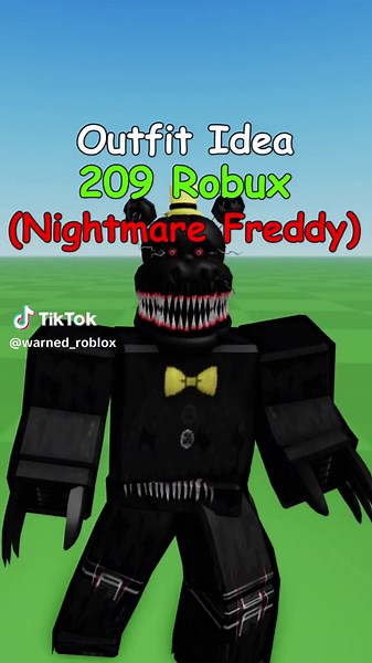 Roblox FNAF Nightmare Freddy Outfit Showcase