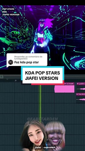 Jiafei Version of KDA Pop Stars: Cupcakke Remix | Music Video