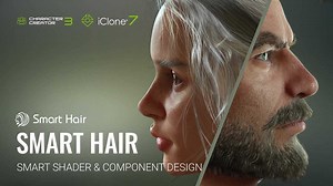 Character Creator 3.4引入智能头发系统