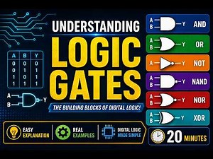 Logic Gates Explained in 20 Minutes | AND, OR, NOT, NAND, NOR, XOR GATES