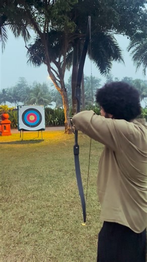 Mahesh Kale on Instagram: "Picked up the bow for the first time, the focus felt familiar 🎯"