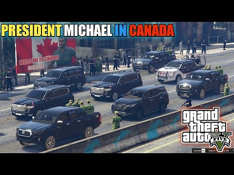 GTA 5 - VIP Protocol of President Michael in Canada - Gameplay