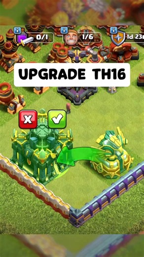 TH16 Eagle Artillery Upgrade is INSANE! 🦅🔥 #clashofclans #coc #cocshorts