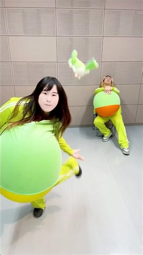 Ba-ra-bam Balloon Popping Dance Challenge 185 I inflated a giant balloon suit and danced inside i...