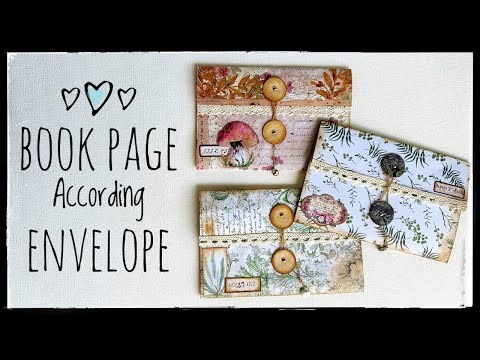Easy - Book Page Accordion Ephemera Storage - Tutorial