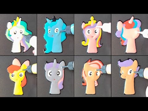 Sprunki + MLP Pancake Art - Princess Celestia, Princess Luna, Princess Cadence, Flurry Heart ...