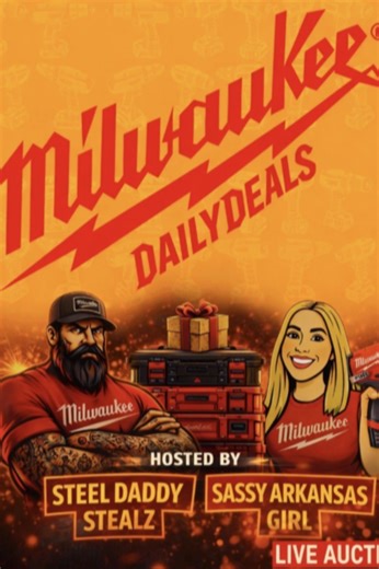 $1 Milwaukee Power Tools New 3/1/26 With Steel Daddy & Geri | eBay Live Video
