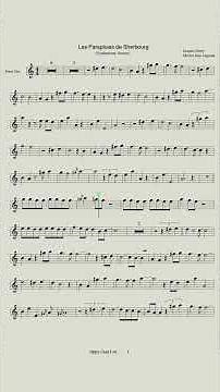 Syntheticsax - Les Parapluies De Сherbourg - Tenor Sax Sheet Music & Backing Track - Instrumental