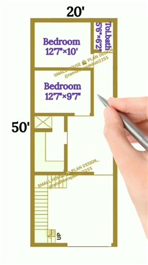 20 X 50 House Plan / 20 X 50 Home Plan / 2Bhk With Car Parking / #youtubeshorts #houseplan #homeplan