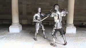 Combat Inside of a Full Suit of 15th Century Armor