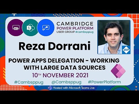 Reza Dorrani MVP - Power Apps Delegation