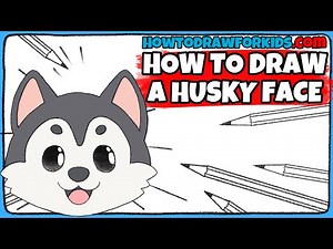 How to Draw a Husky Face