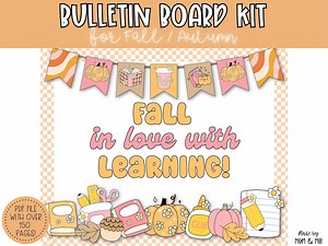 Fall Bulletin Board, Autumn Classroom Door Decor, Thanksgiving Printable for Teachers, Groovy Classroom Theme, Instant Download - Etsy