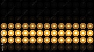 4K Loop Lights Flashing Board VJ Stage Blinking Background. Lights Blinder Flashlights Disco Lights Floodlight. For concert, dance music, sport, fashion light, vj club light.