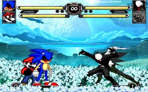 【恐怖角色对决】mario.exe和sonic.exe VS 杀手杰夫和瘦长鬼影