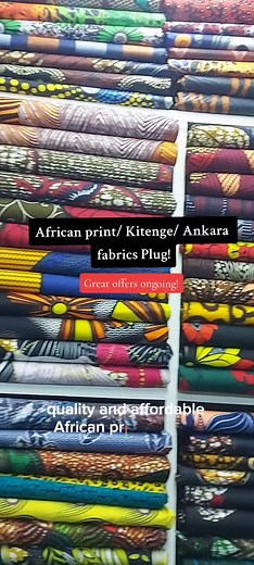 African Print, Kitenge, Ankara Fabrics Plug in Kenya