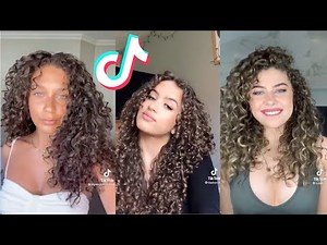Curly Hair Routine | tiktok compilation ✨