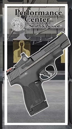 Smith & Wesson M&P Shield Plus Performance Center Semi-Auto Pistol with Crimson Trace Red-Dot Sigh.