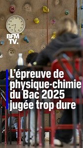 Le sujet de physique-chimie du bac, ce mardi 17 juin, aurait été trop difficile à terminer pour certains élèves de terminale. En signe de contestation, plusieurs d'entre eux ont décidé de lancer une pétition sur Internet. | BFMTV
